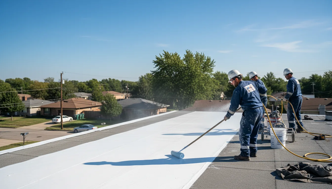 Commercial roof coating in Lincoln, KS near me